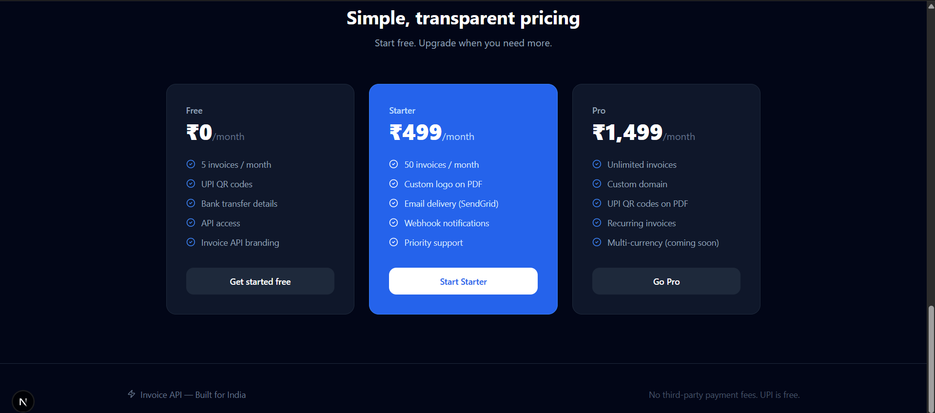 INVOICE API screenshot 2